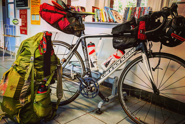 Chris Luche's bikepacking adventure begins