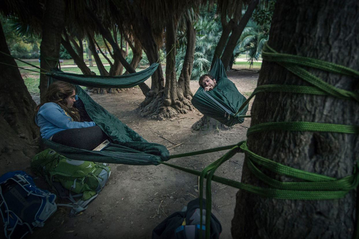 Barcelona hangout in DD Camping Hammocks - by Petar Cule