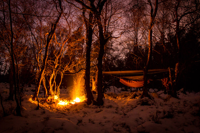 Camping in snow with DD Hammock - by Mark Skiba