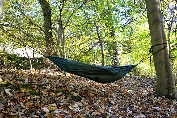 DD Scout Hammock set up outdoors