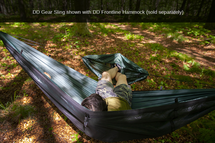 DD Gear Sling used for footrest
