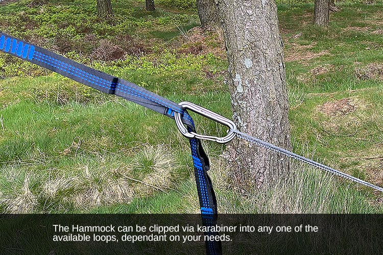 Sangles de hamac DD Hammocks Tree Huggers x2 avec boucle de suspension