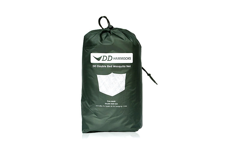 DD Double Bed Mosquito Net packed up in a stuff sack