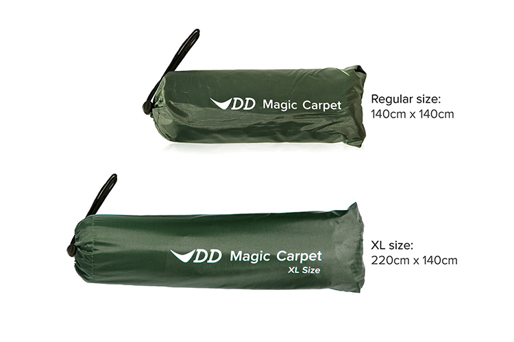 DD Magic Carpet packed in a bag - 2 different sizes