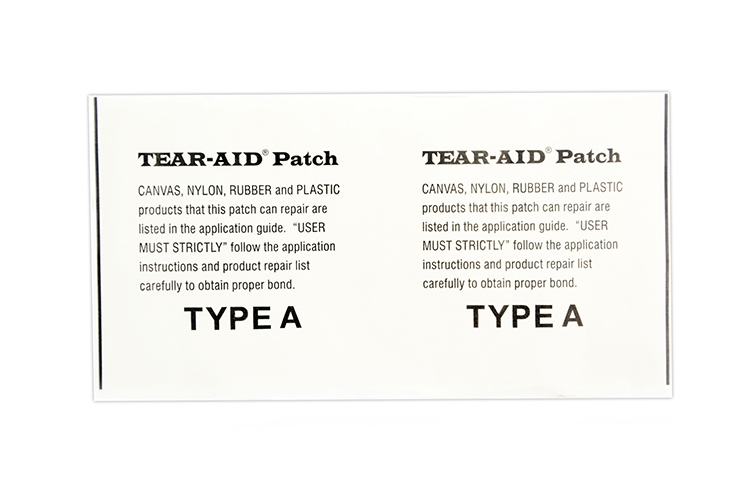 Tear-aid patch for tarp repairs